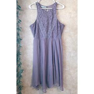 [MAURICES] bohemian purple lace dress